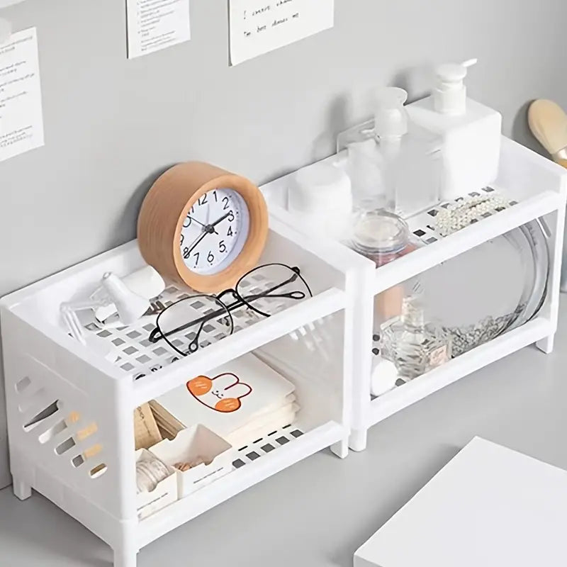 Premium Modern Hollow Desk Shelf Organizer for Office